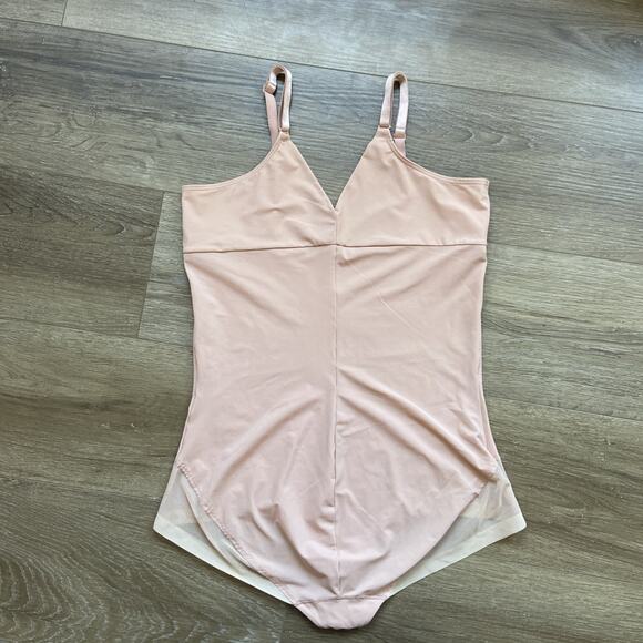 SPANX Shapewear Bodysuit Sz XL Nude Red Hot - Picture 1 of 11